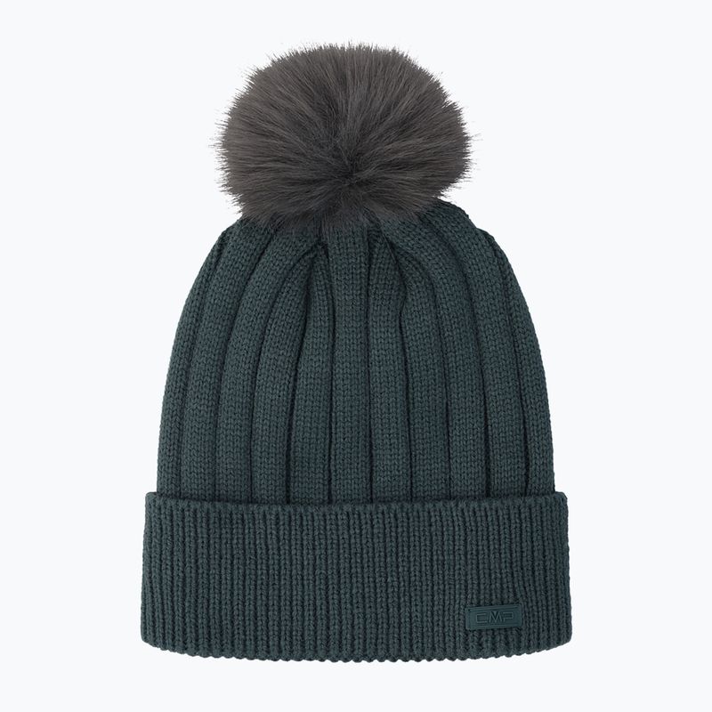 Berretto invernale da donna CMP 5505676 lavorato a maglia trekking green 2