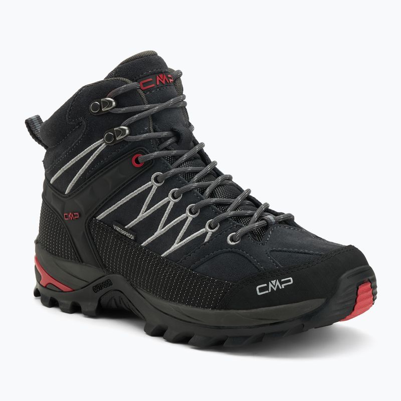 Scarpe da trekking uomo CMP Rigel Mid Wp titanium/Ferrari red