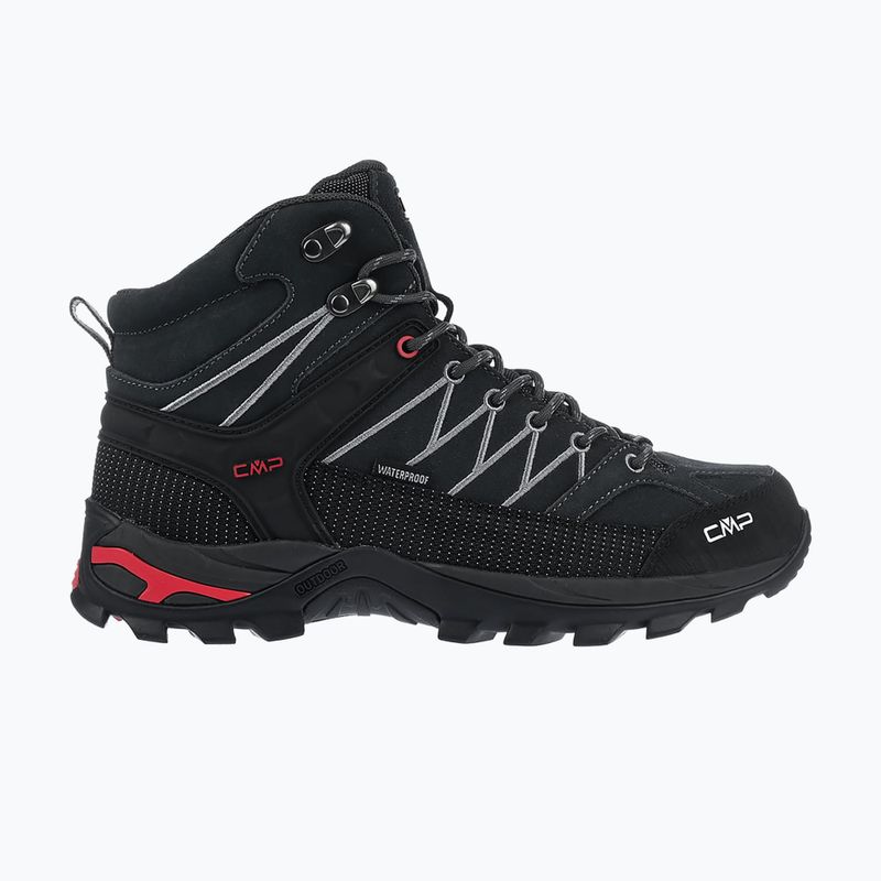 Scarpe da trekking uomo CMP Rigel Mid Wp titanium/Ferrari red 2