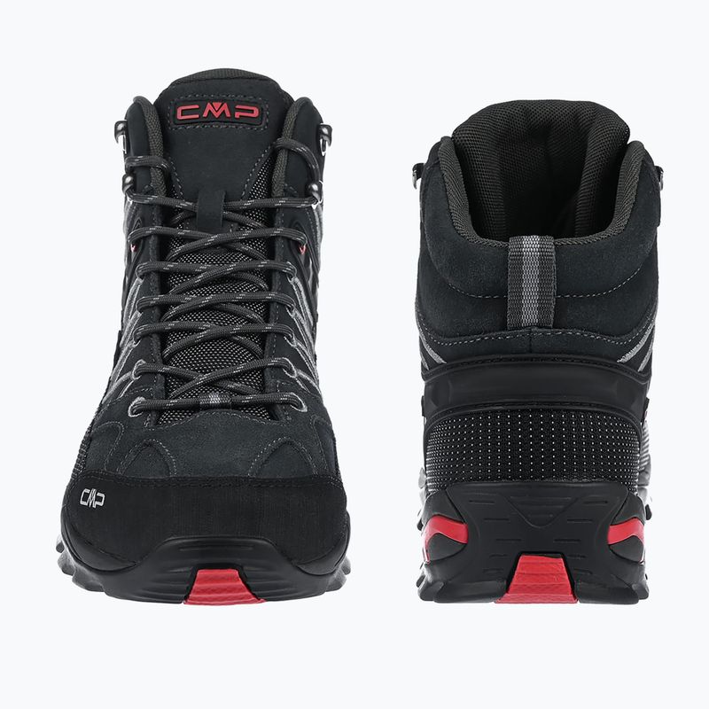 Scarpe da trekking uomo CMP Rigel Mid Wp titanium/Ferrari red 4
