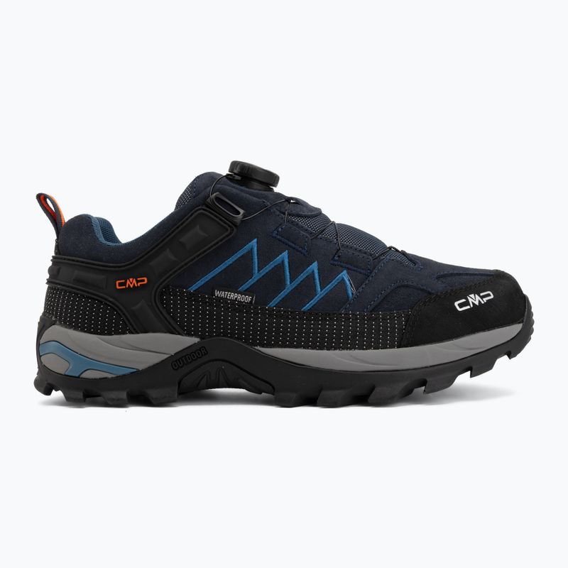 Scarpe da trekking uomo CMP Rigel Low Fitgo Wp b.blue/flash orange 2
