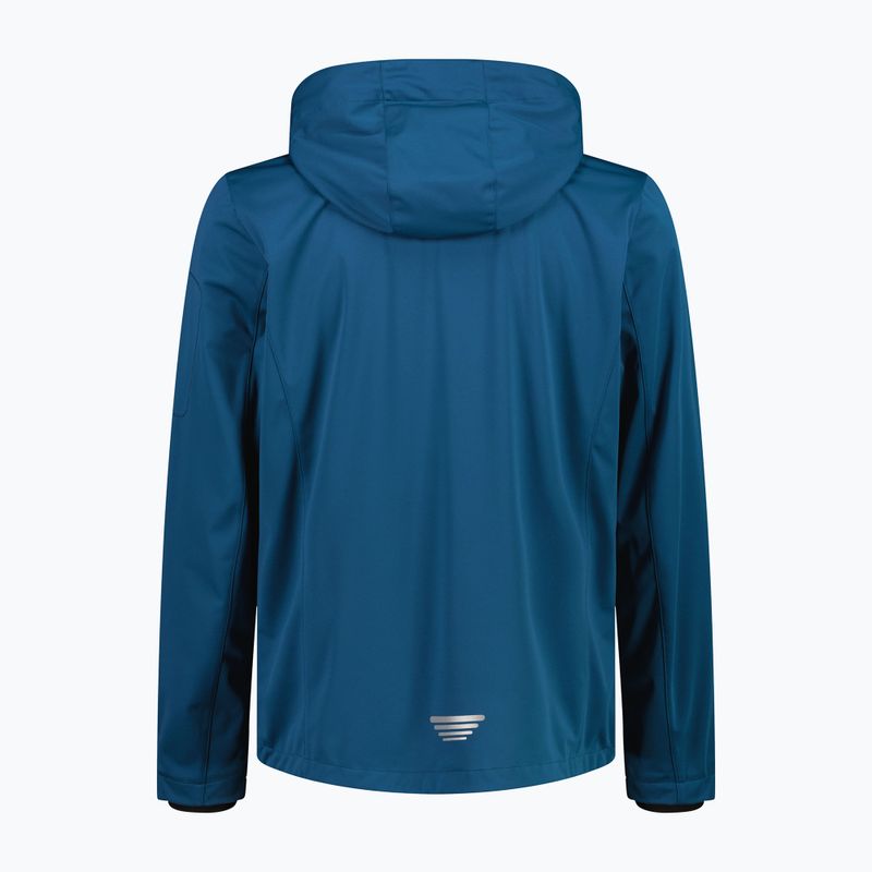 Giacca softshell da uomo CMP 39A5027 Zip Hood petroleum 2