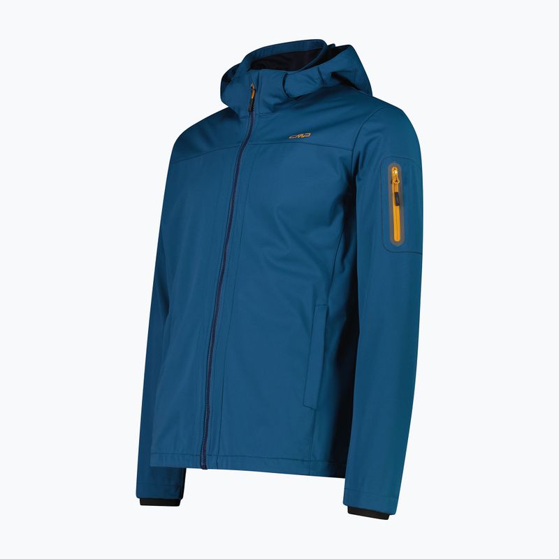 Giacca softshell da uomo CMP 39A5027 Zip Hood petroleum 3