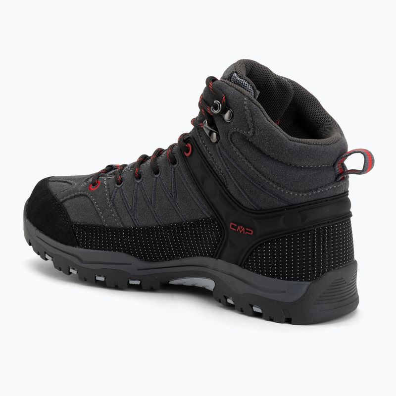 Scarpe da trekking junior CMP Rigel Mid Wp grey/ferrari 3