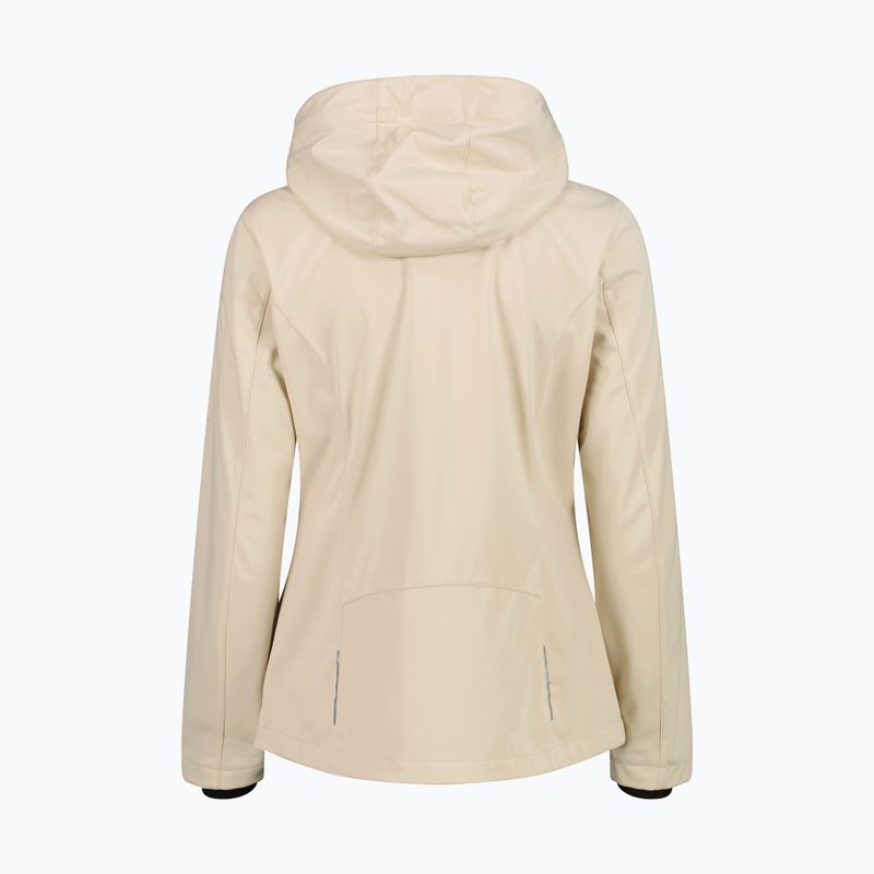 Giacca softshell da donna CMP 39A5016 Zip Hood cream 2