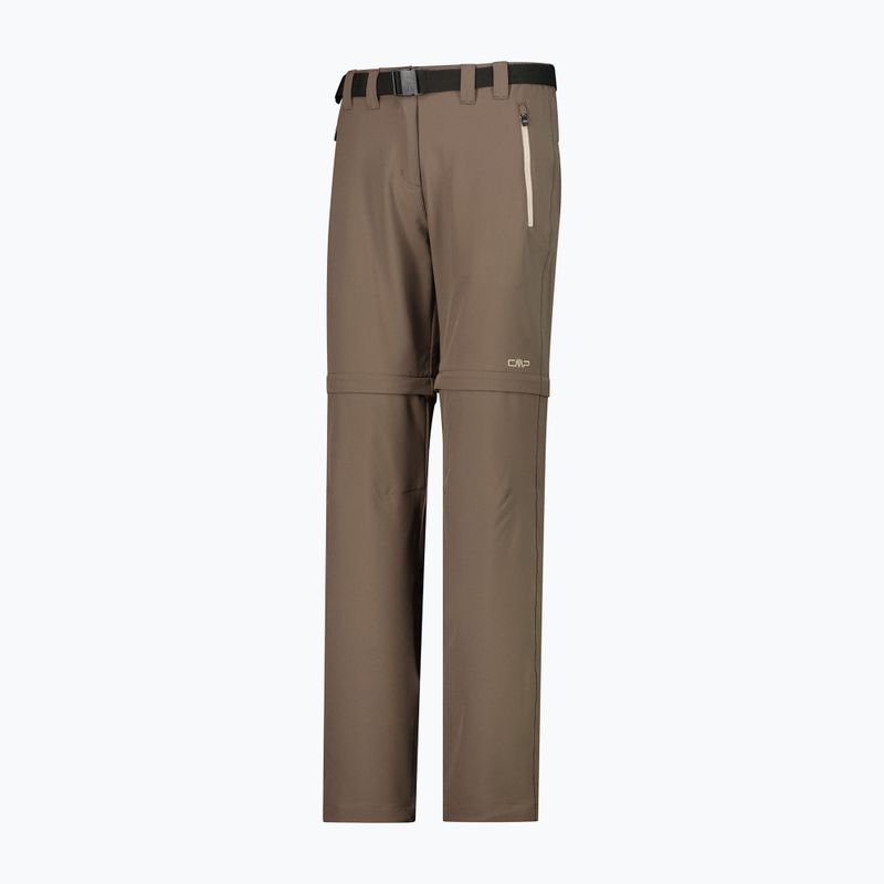 Pantaloni da trekking da donna CMP 3T51446 Zip Off toffee 3