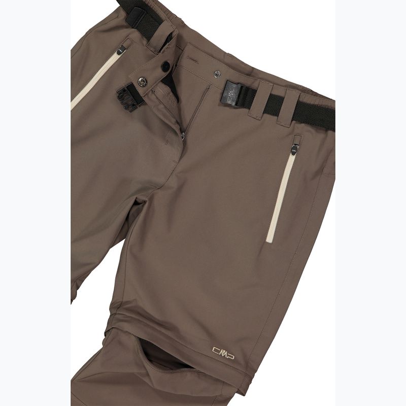 Pantaloni da trekking da donna CMP 3T51446 Zip Off toffee 7