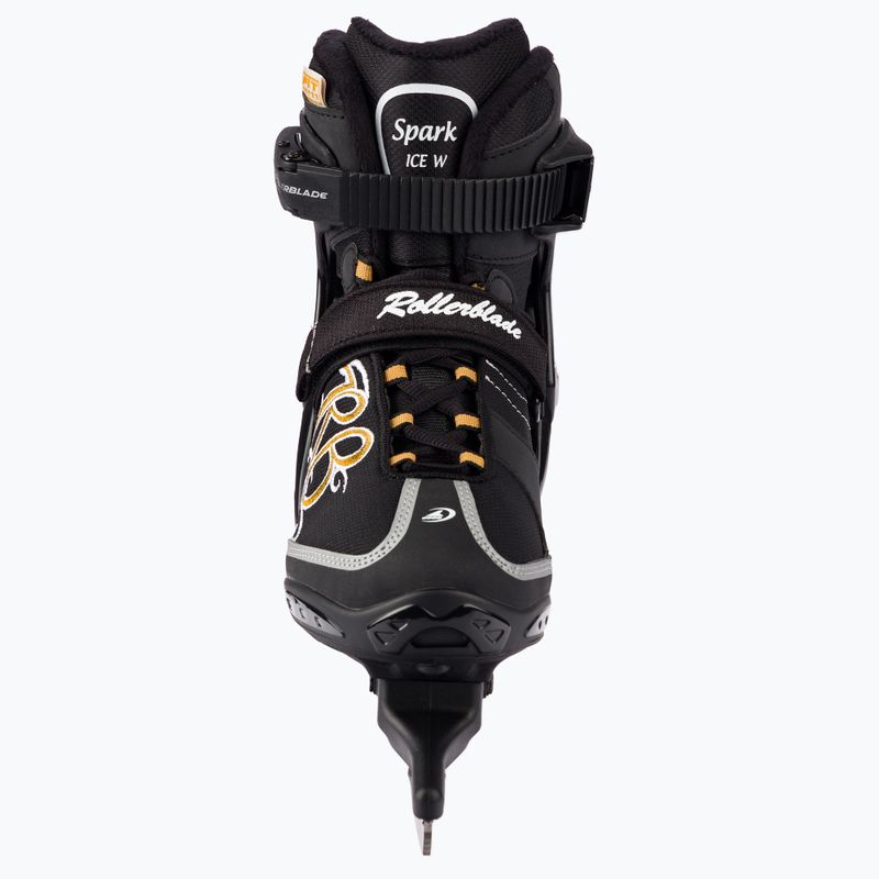 Rollerblade Spark Ice pattini da donna nero oro 3