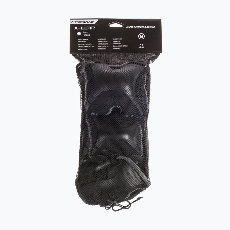 Set di protezione Rollerblade X-Gear da uomo nero 10