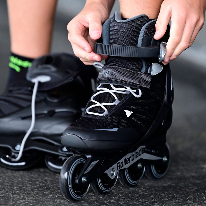 Pattini Rollerblade Zetrablade nero/argento da uomo 6