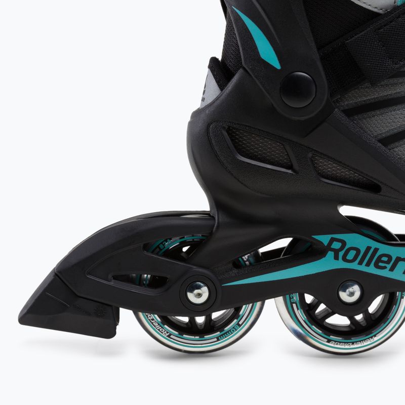 Rollerblade Zetrablade da donna nero/azzurro 7