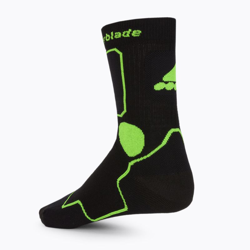 Calzini Rollerblade Skate da uomo nero/verde 2