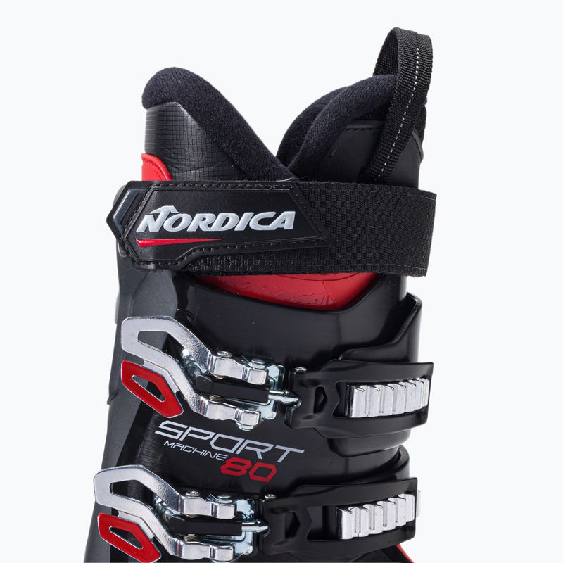 Scarponi da sci Nordica Sportmachine 80 da uomo nero/antracite/rosso 6