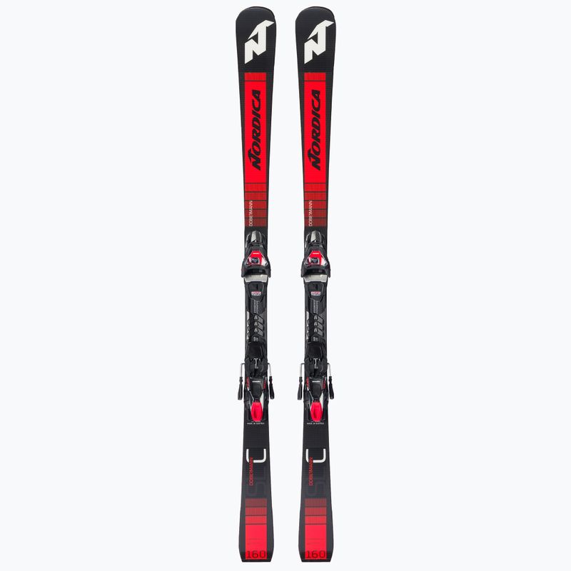 Sci da discesa Nordica Dobermann SLC FDT + attacchi TPX12 F nero/rosso