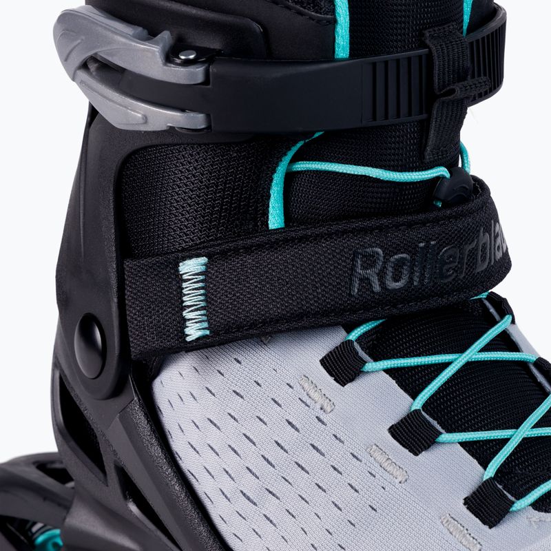 Pattini a rotelle Rollerblade Zetrablade Elite da donna nero/blu polvere 5