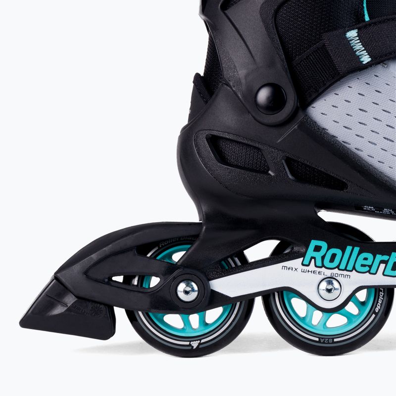 Pattini a rotelle Rollerblade Zetrablade Elite da donna nero/blu polvere 6
