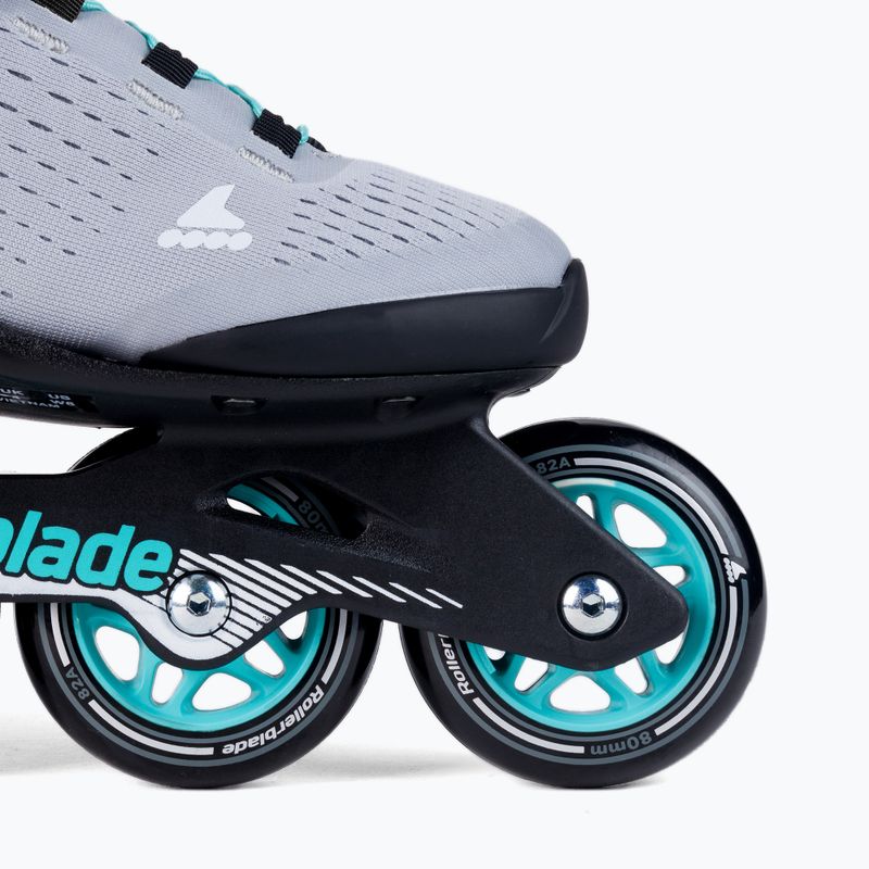 Pattini a rotelle Rollerblade Zetrablade Elite da donna nero/blu polvere 7