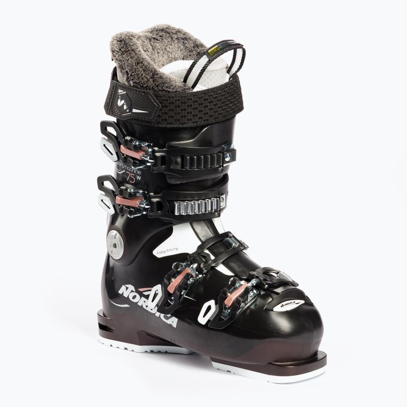 Scarponi da sci da donna Nordica Sportmachine 75 W nero/nero p./rosa
