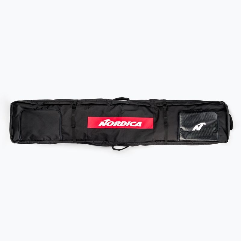 Nordica Borsa da sci a doppio rullo Eco nero/rosso