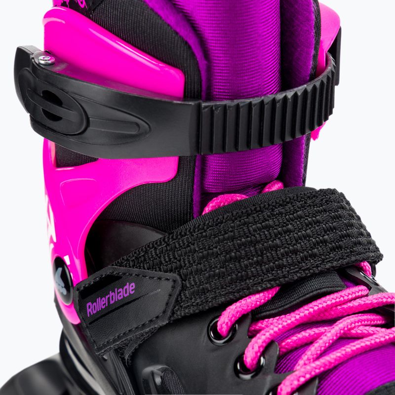 Pattini a rotelle per bambini Rollerblade Fury G nero/rosa 5