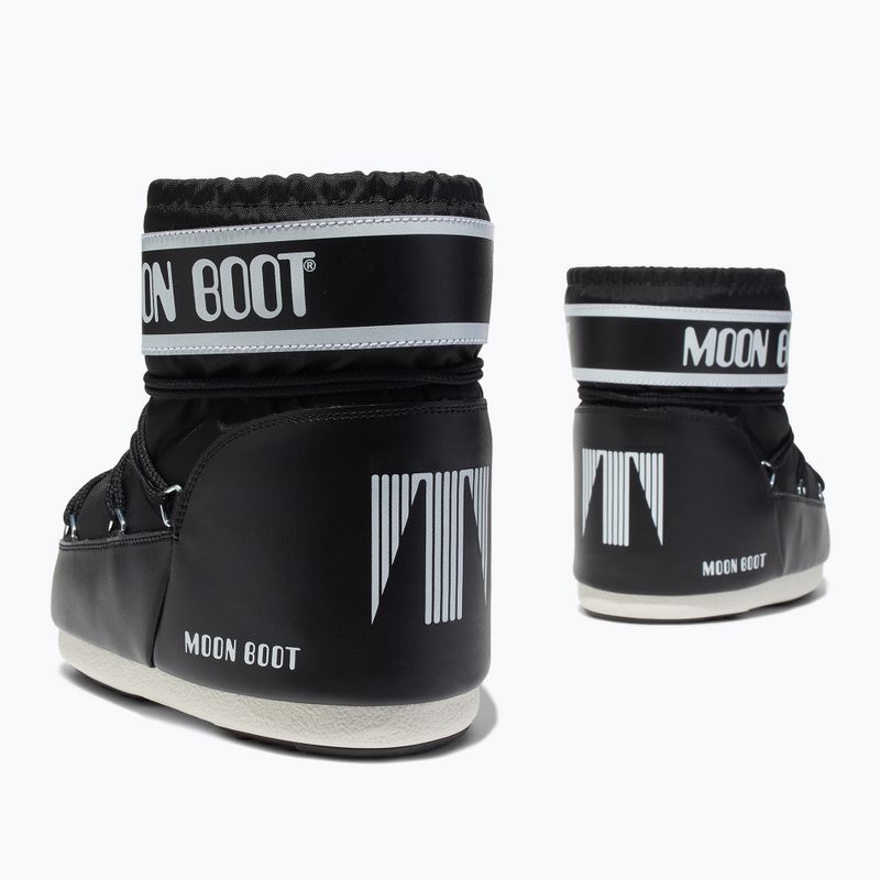 Stivali da neve Moon Boot Icon Low Nylon da donna, nero 8