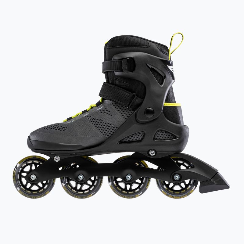 Pattini a rotelle da uomo Rollerblade Macroblade 80 nero/lime 11