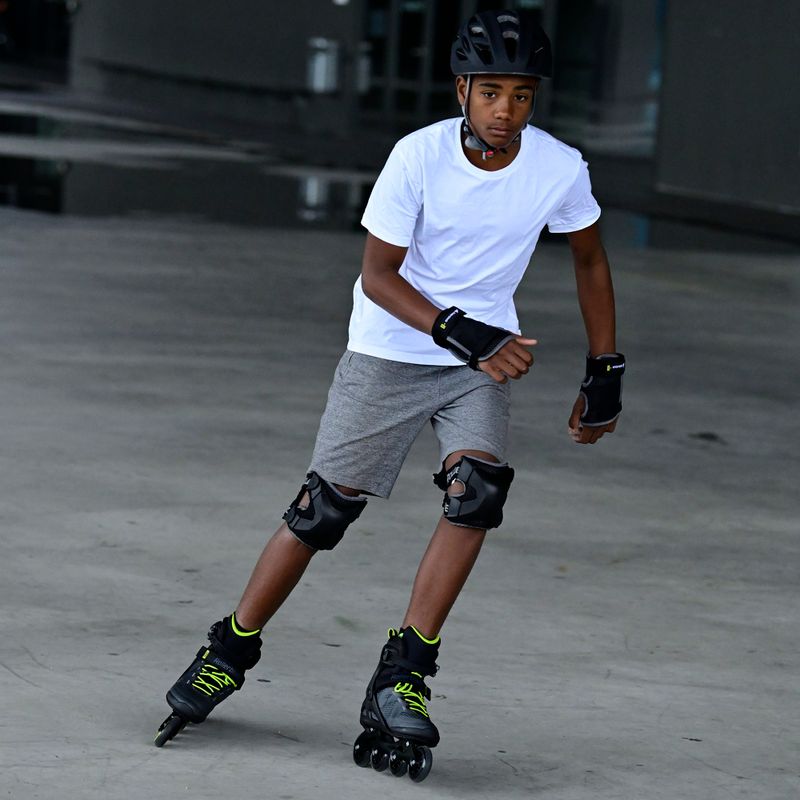 Pattini a rotelle da uomo Rollerblade Macroblade 80 nero/lime 15