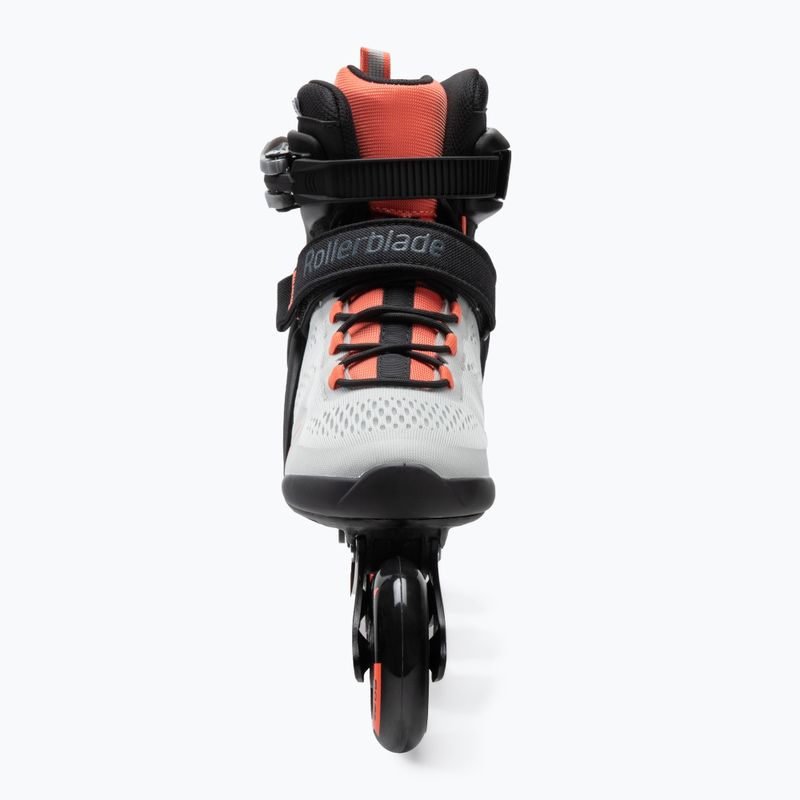 Pattini a rotelle Rollerblade Macroblade 80 da donna, grigio ghiacciaio/corallo 4