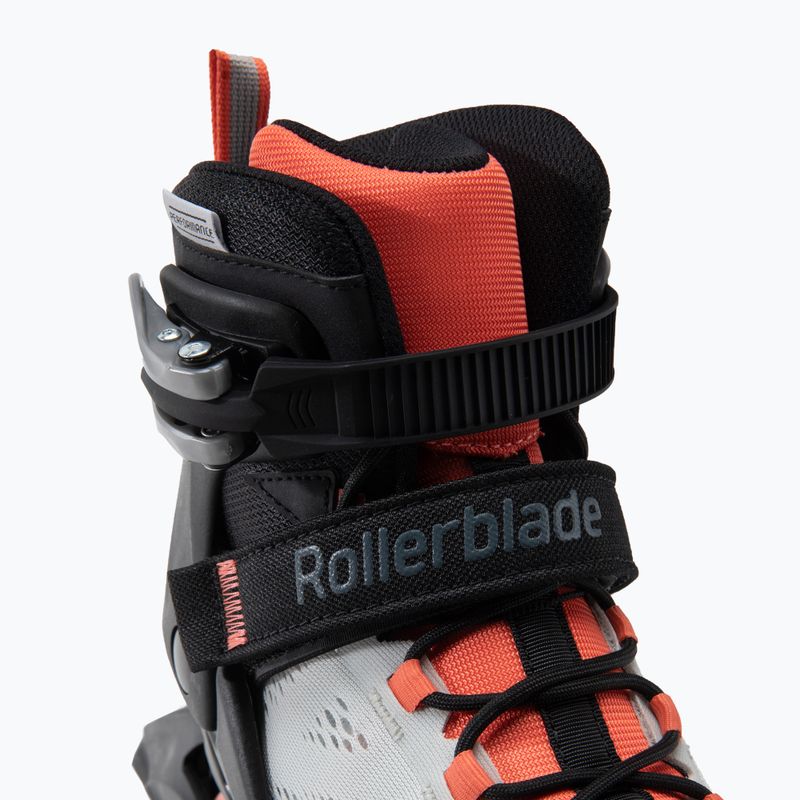 Pattini a rotelle Rollerblade Macroblade 80 da donna, grigio ghiacciaio/corallo 5