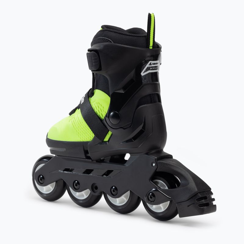 Pattini a rotelle per bambini Rollerblade Microblade giallo neon 3