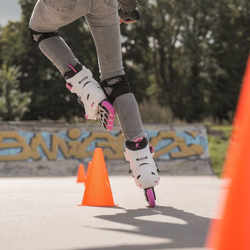 Rollerblade Apex G bianco/rosa, pattini a rotelle per bambini 21