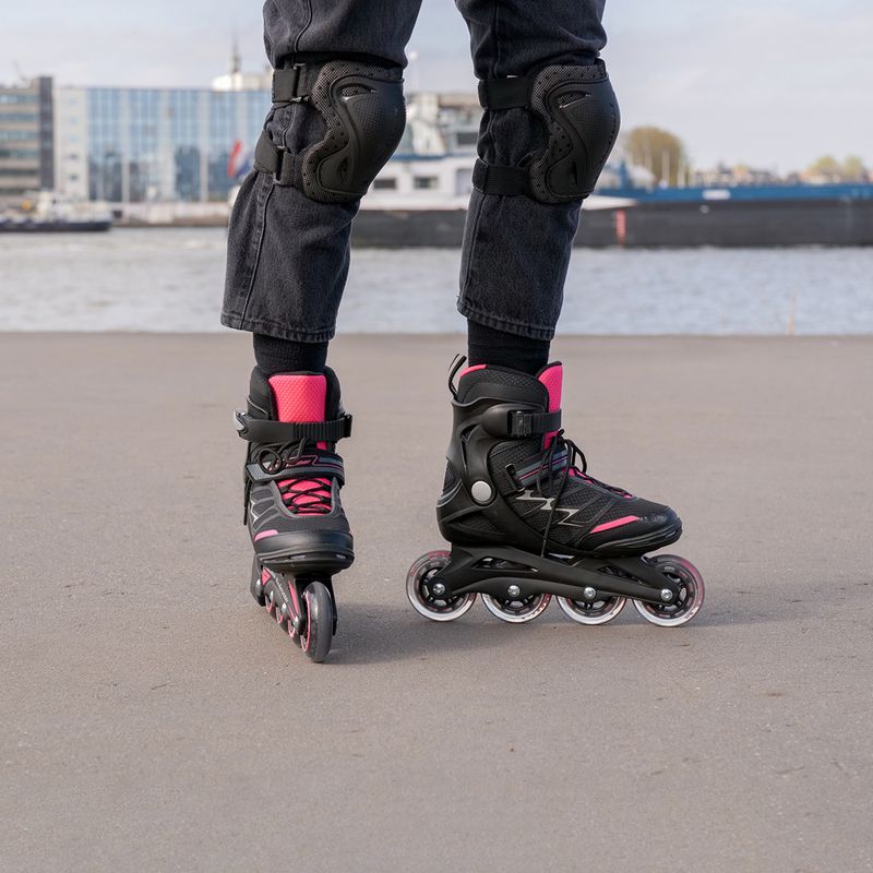 Pattini da donna Bladerunner by Rollerblade Advantage Pro XT nero/rosa 8