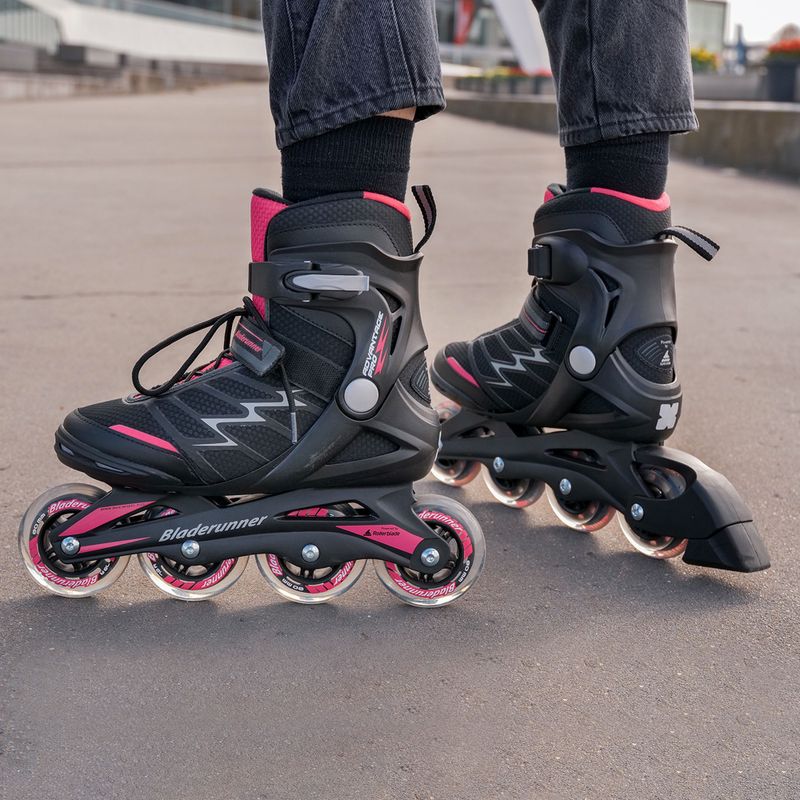 Pattini da donna Bladerunner by Rollerblade Advantage Pro XT nero/rosa 9