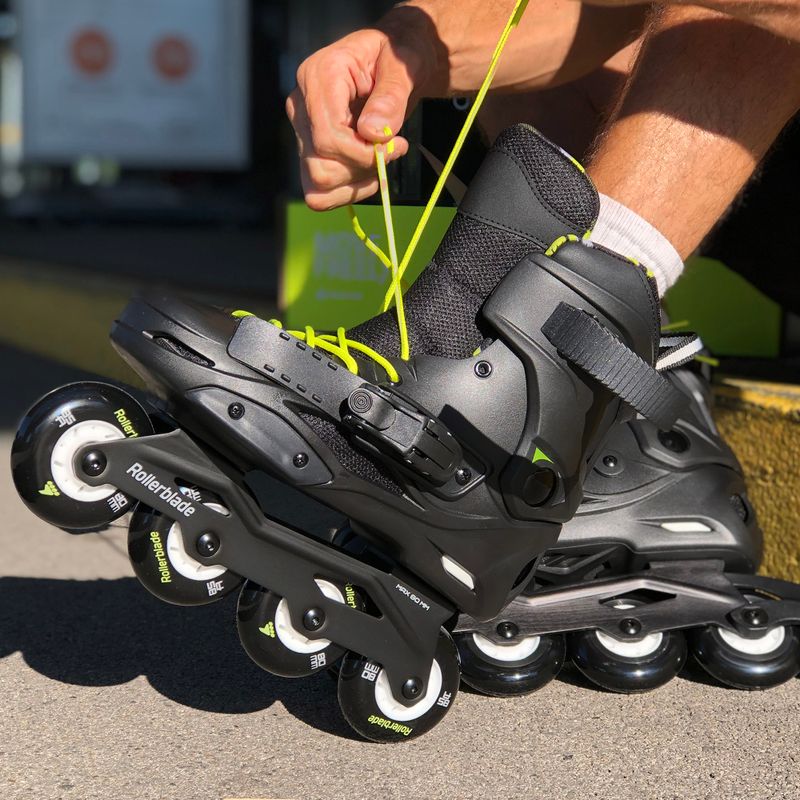 Rollerblade RB Cruiser nero/giallo neon da uomo 9