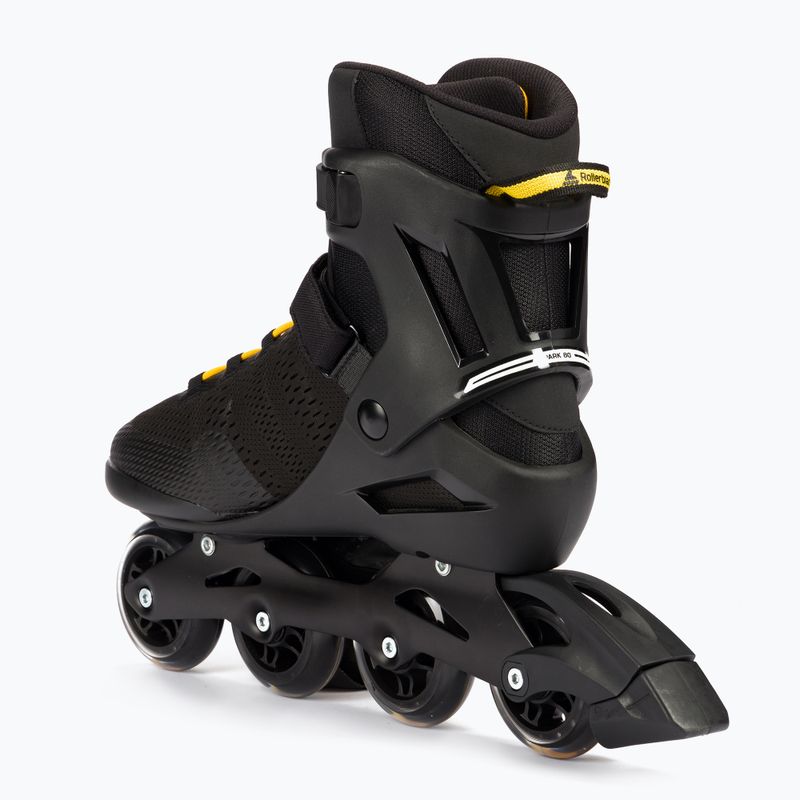 Pattini Rollerblade Spark 80 nero/giallo zafferano da uomo 3