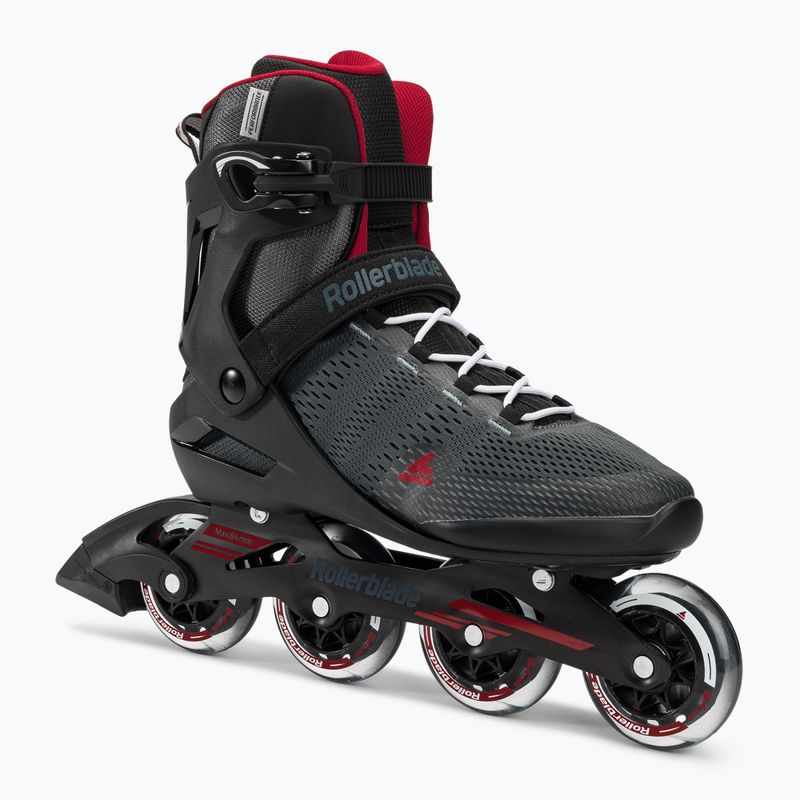 Pattini Rollerblade Spark 84 grigio scuro/rosso da uomo