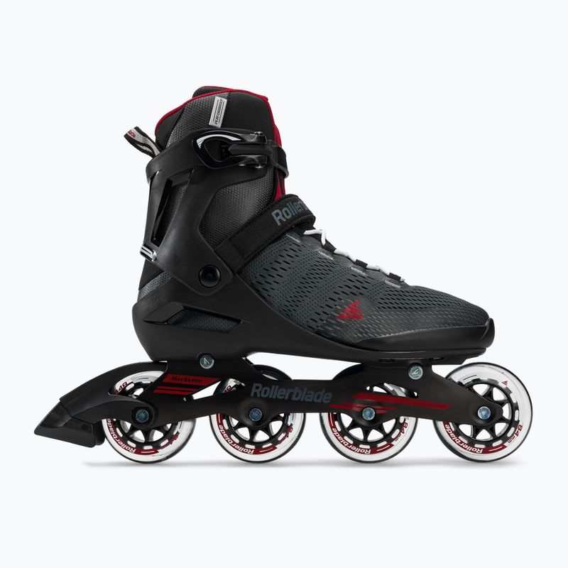 Pattini Rollerblade Spark 84 grigio scuro/rosso da uomo 2