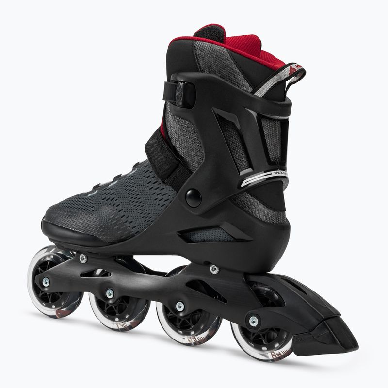 Pattini Rollerblade Spark 84 grigio scuro/rosso da uomo 3