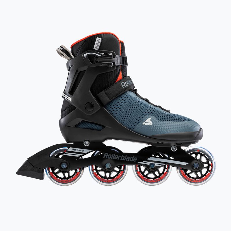 Pattini da uomo Rollerblade Sirio 80 orion blue/spicy orange 2