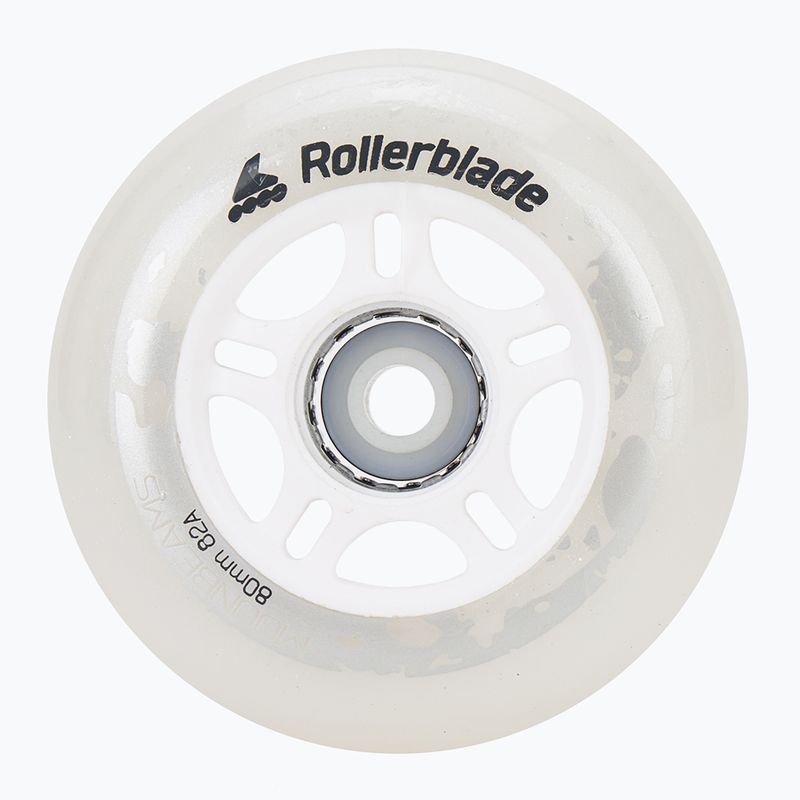 Rollerblade Moonbeams Led Ruote 80 mm/82A 4 pezzi bianco. 2