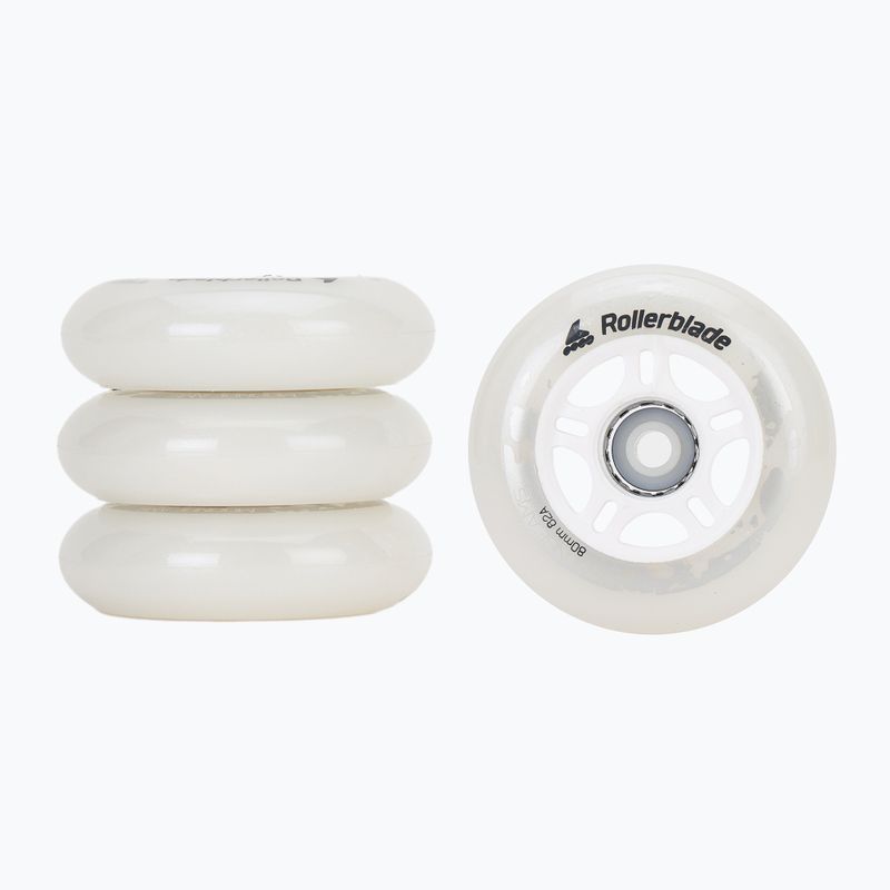 Rollerblade Moonbeams Led Ruote 80 mm/82A 4 pezzi bianco.