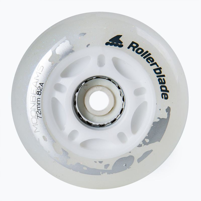 Rollerblade Moonbeams Ruote a led 72 mm/82A 4 pezzi bianco. 2