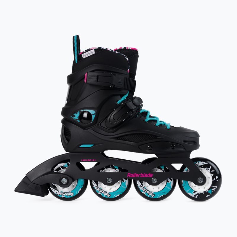 Pattini Rollerblade RB Cruiser nero/acqua da donna 2