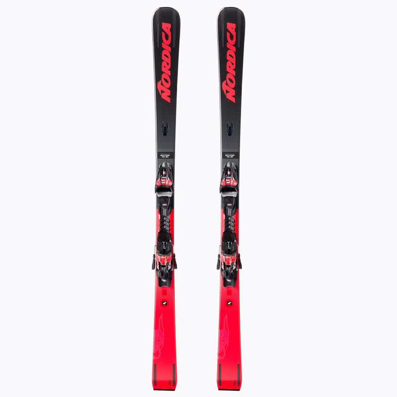 Sci da discesa Nordica Dobermann Spitfire 80 RB + attacchi XCELL 12 FDT nero/rosso
