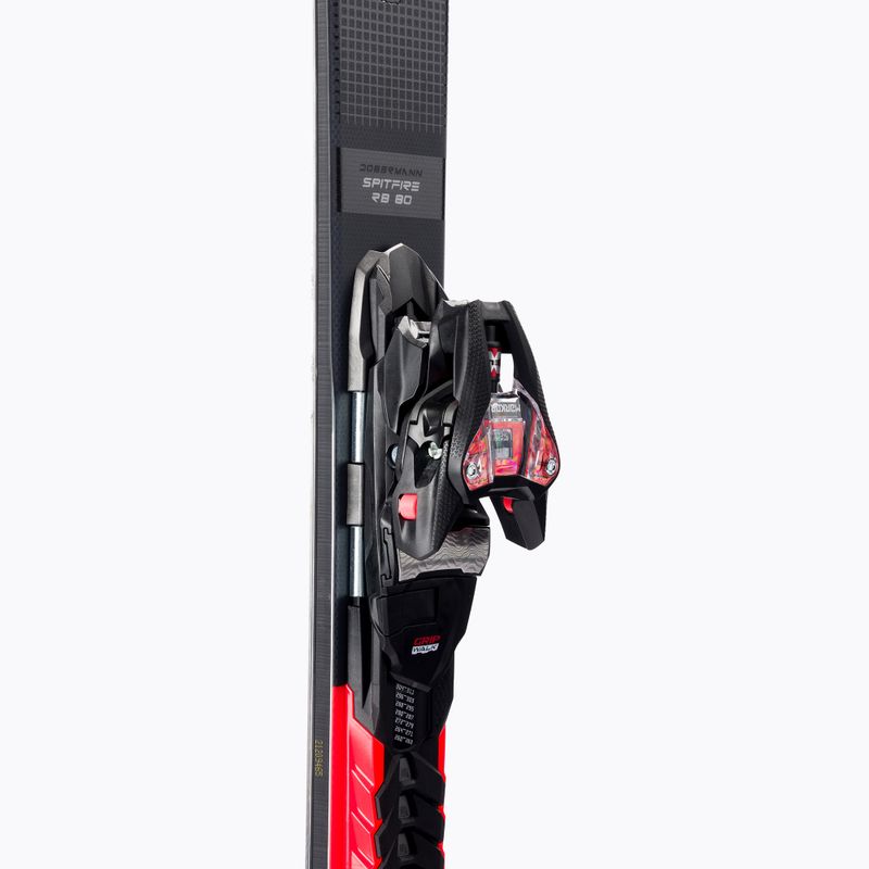 Sci da discesa Nordica Dobermann Spitfire 80 RB + attacchi XCELL 12 FDT nero/rosso 6