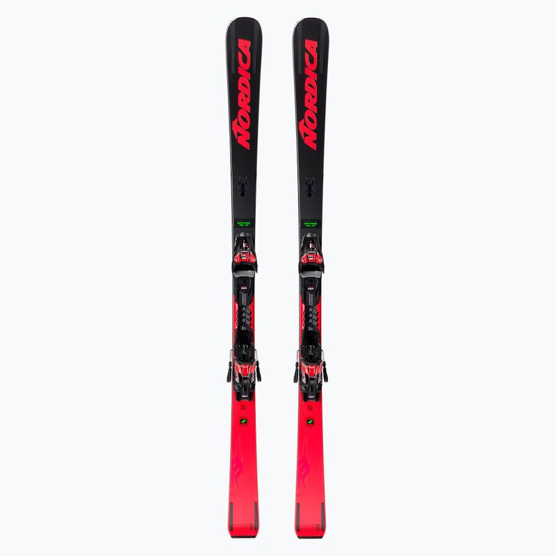 Sci da discesa Nordica Dobermann Spitfire 72 RB + attacchi XCELL 12 FDT nero/rosso