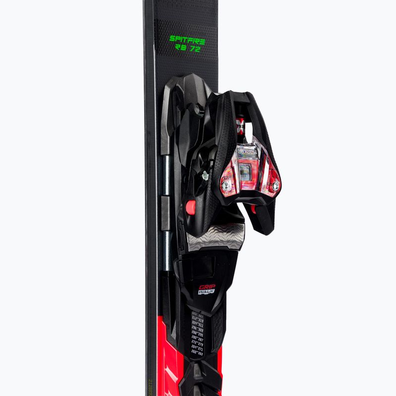 Sci da discesa Nordica Dobermann Spitfire 72 RB + attacchi XCELL 12 FDT nero/rosso 6