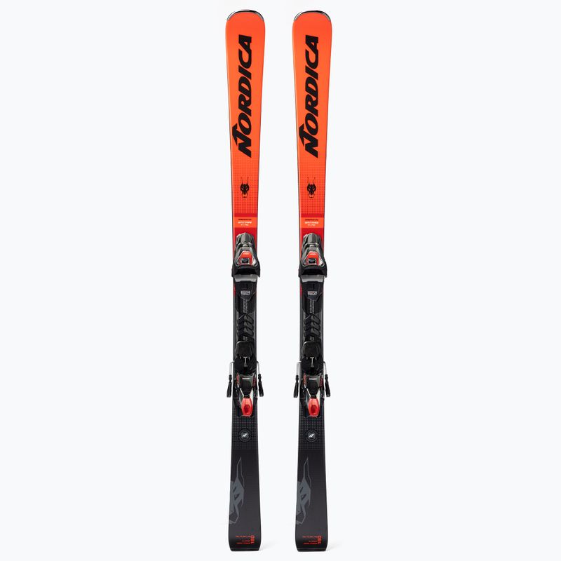 Sci da discesa Nordica Dobermann Spitfire 70 TI + attacchi TPX 12 FDT rosso/nero