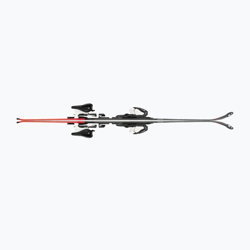 Sci da discesa per bambini Nordica Team J R + attacchi J7.0 FDT grigio/rosso 10