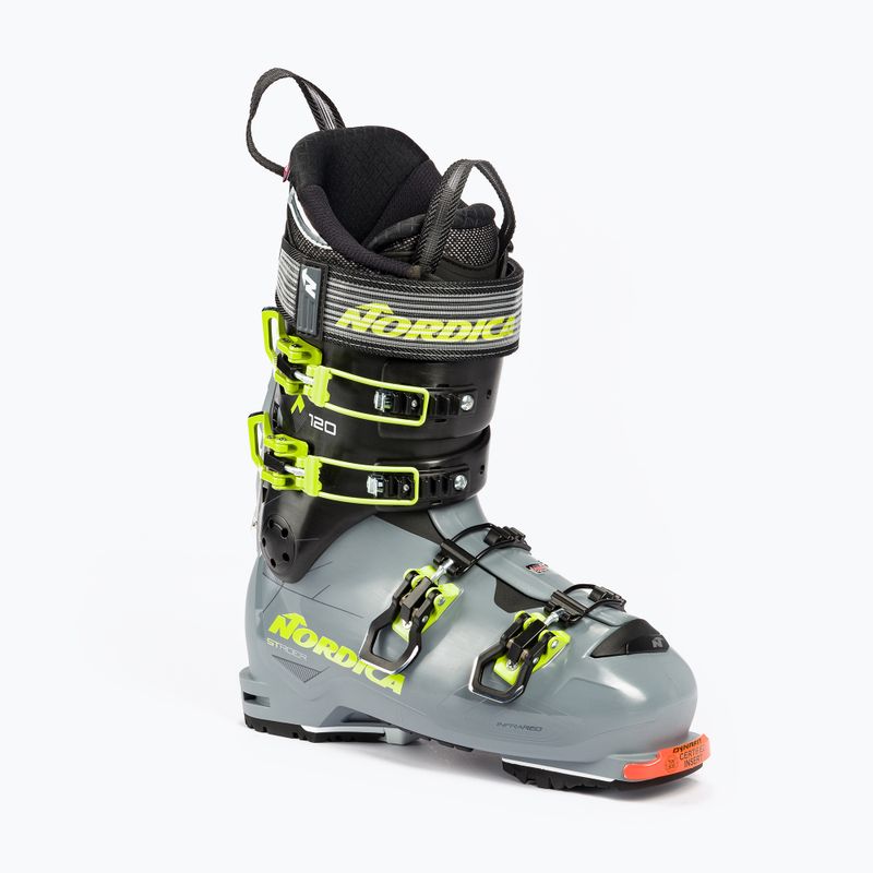 Scarponi da sci Nordica Strider 120 DYN da uomo grigio/nero/verde